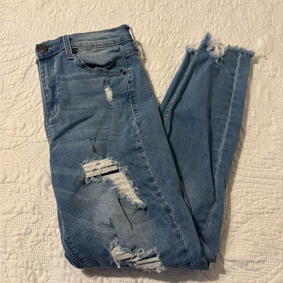 Mudd jeans, FLX stretch high-rise ankle jagging size 11 - Picture 1 of 6